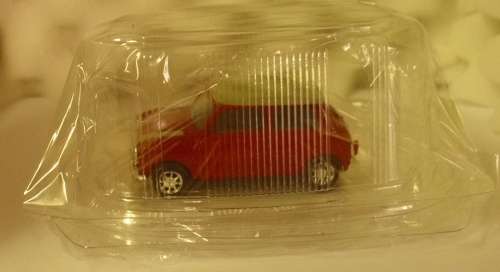Mini-Cooper S 1969 red+grey 1/43 Solido NEW+reblistered  #5712 instant wheels