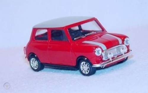 Mini-Cooper S 1969 red+grey 1/43 Solido NEW+reblistered  #5712 instant wheels