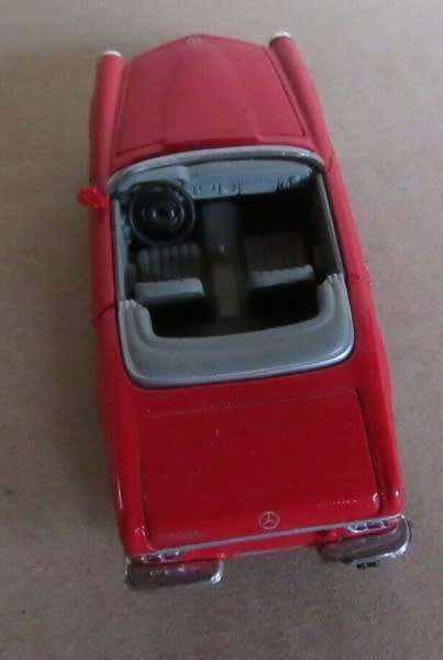 Mercedes-Benz 280SL Cabriolet W113/1968 red 1/43  NewRay NEW+reblistered  #5722 instant wheels