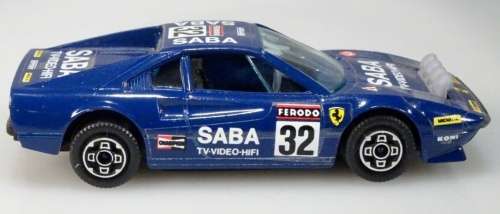 Ferrari 308 GTB MilleMiglia 1983 blue 1/43 Bburago NEW+reblistered  #5723 instant wheels