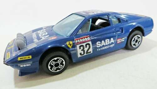 Ferrari 308 GTB MilleMiglia 1983 blue 1/43 Bburago NEW+reblistered  #5723 instant wheels