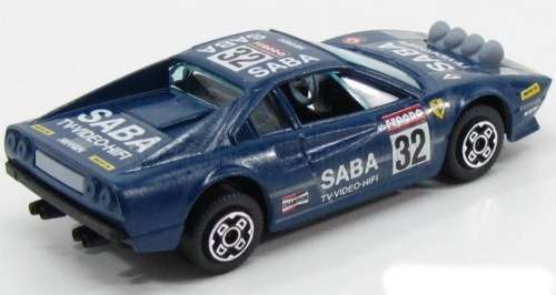 Ferrari 308 GTB MilleMiglia 1983 blue 1/43 Bburago NEW+reblistered  #5723 instant wheels