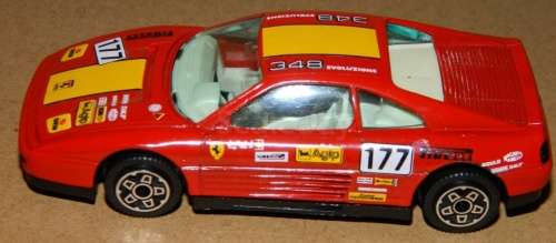 Ferrari 348 tb #177 Evolutione 1991 red 1/43 Bburago NEW+reblistered  #5724 instant wheels