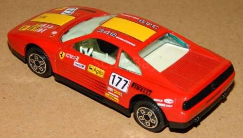 Ferrari 348 tb #177 Evolutione 1991 red 1/43 Bburago NEW+reblistered  #5724 instant wheels
