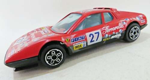 Ferrari 512 BB Rally Ferrarelle 1984 red 1/43 Bburago NEW+reblistered  #5726 instant wheels