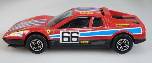 Ferrari 512 BB Rally #66 1973 red 1/43 Bburago NEW+reblistered  #5729 instant wheels