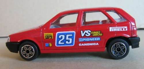 Fiat Tipo Rally #25 1993 red 1/43 Bburago NEW+reblistered  #5731 instant wheels