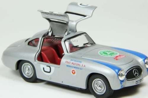 Mercedes-Benz 300SL Mexico #3 1952 silver 1/43 NewRay NEW+reblistered   #5732 instant wheels