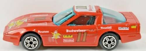 Chevrolet Corvette Budweiser #11 1997 red 1/43 Bburago NEW+reblistered #5733 instant wheels