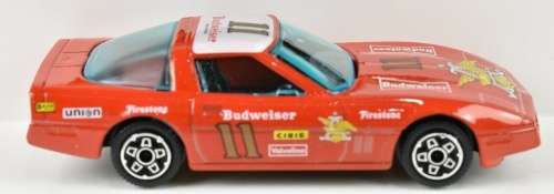 Chevrolet Corvette Budweiser #11 1997 red 1/43 Bburago NEW+reblistered #5733 instant wheels