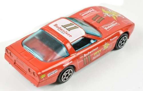 Chevrolet Corvette Budweiser #11 1997 red 1/43 Bburago NEW+reblistered #5733 instant wheels
