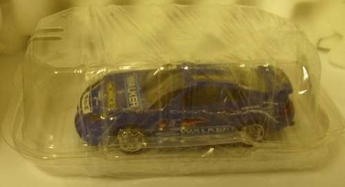 Porsche 911 Carrera WALKER MONROE RACING blue 1/43 Bburago NEW+reblistered #5734 instant wheels