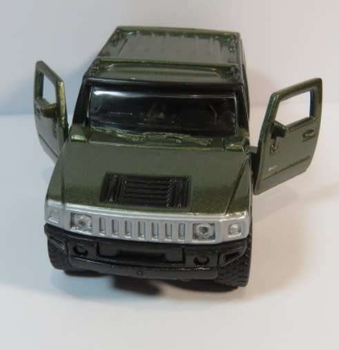 Hummer H2 SUV 2018 green-met 1/46 112mm long Maisto NEW+reblistered  #5742 instant wheels
