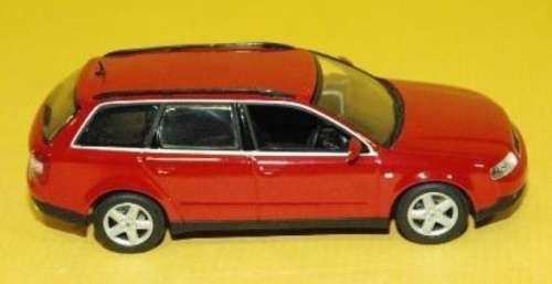 Audi A4 Avant 2000 red 1/43 Minichamps NEW+reblistered  #5745 instant wheels