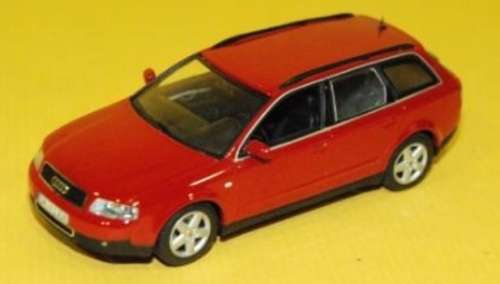 Audi A4 Avant 2000 red 1/43 Minichamps NEW+reblistered  #5745 instant wheels