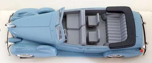 Cadillac V16 Torpedo Cabrio 1938 blue 1/43 RexToys NEW+reblistered #5757 instant wheels