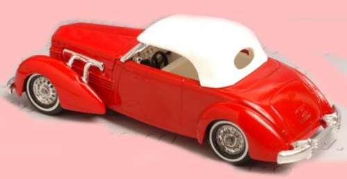 Cord 812 Supercharged Phaeton 1937 red 1/43 Matchbox/MOY NEW+reblistered  #5765 instant wheels
