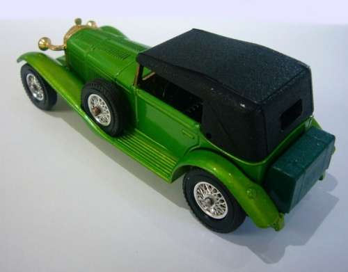 Mercedes-Benz SS cabrio 1928 green 1/43 Matchbox/MOY NEW+reblistered #5766 instant wheels