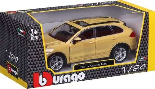 Porsche Cayenne Turbo 2010 yellow 1/24 Bburago NEW+boxed  #2282 instant wheels