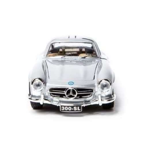 Mercedes-Benz 300 SL 1954 silver GULLWING 1/24 Bburago NEW+boxed  #2285 instant wheels