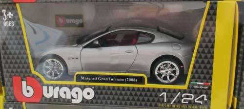 Maserati GranTourismo 2008 silver 1/24 Bburago NEW+boxed  #2286 instant wheels