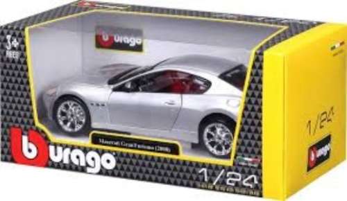 Maserati GranTourismo 2008 silver 1/24 Bburago NEW+boxed  #2286 instant wheels