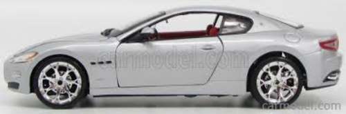 Maserati GranTourismo 2008 silver 1/24 Bburago NEW+boxed  #2286 instant wheels