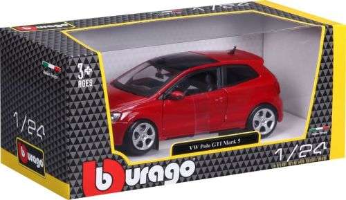 Volkswagen Polo GTI Mark.5 2014 red 1/24 Bburago NEW+boxed  #2291 instant wheels