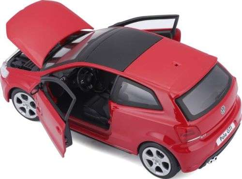 Volkswagen Polo GTI Mark.5 2014 red 1/24 Bburago NEW+boxed  #2291 instant wheels