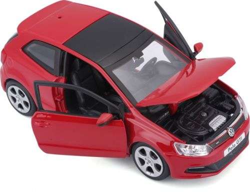 Volkswagen Polo GTI Mark.5 2014 red 1/24 Bburago NEW+boxed  #2291 instant wheels