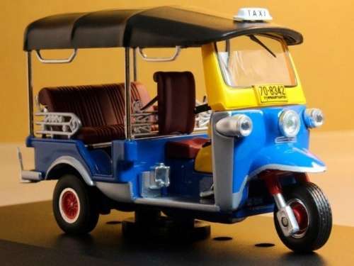 Tuk Tuk Bangkok 1980 blue 1/43 IXO NEW+boxed  #5518 instant wheels