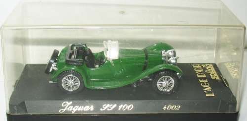 Jaguar SS100 Roadster 1938 Brit Racing Green 1/43 Solido NEW+boxed #5533 instant wheels