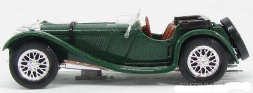 Jaguar SS100 Roadster 1938 Brit Racing Green 1/43 Solido NEW+boxed #5533 instant wheels