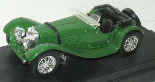 Jaguar SS100 Roadster 1938 Brit Racing Green 1/43 Solido NEW+boxed #5533 instant wheels