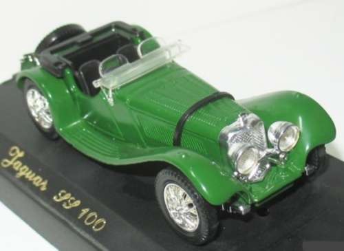 Jaguar SS100 Roadster 1938 Brit Racing Green 1/43 Solido NEW+boxed #5533 instant wheels