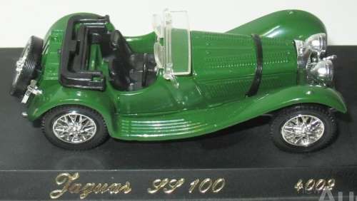 Jaguar SS100 Roadster 1938 Brit Racing Green 1/43 Solido NEW+boxed #5533 instant wheels