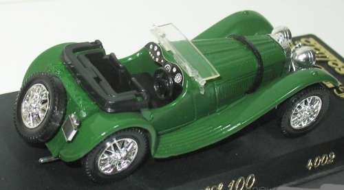 Jaguar SS100 Roadster 1938 Brit Racing Green 1/43 Solido NEW+boxed #5533 instant wheels