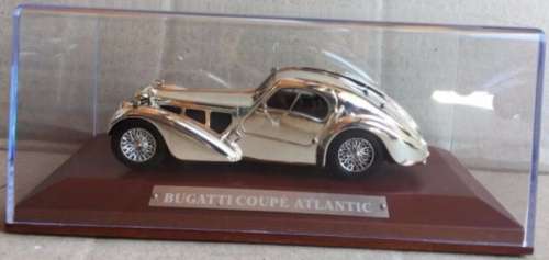 Bugatti 57SC Coupe Atlantic 1938 Chrome finish 1/43 IXO NEW+boxed  #5536 instant wheels