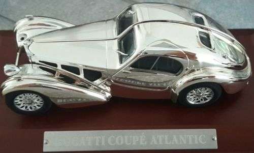 Bugatti 57SC Coupe Atlantic 1938 Chrome finish 1/43 IXO NEW+boxed  #5536 instant wheels