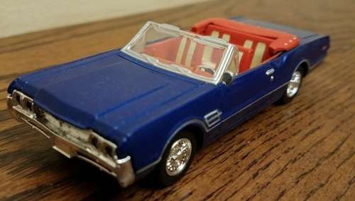 Oldsmobile Cutlass 442 Convertible 1966 blue 1/43 NewRay NEW+boxed #5541 instant wheels