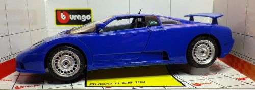 BUGATTI GB11 1991 blue 1/18 Bburago NEW+boxed  #8027 instant wheels