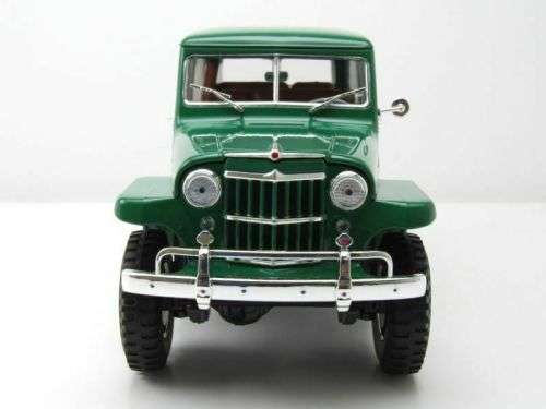 Willys Jeep Stationwagon 1955 green-met 1/18 Rd.Legends-Yat Ming NEW+boxed  #8046 instant wheels