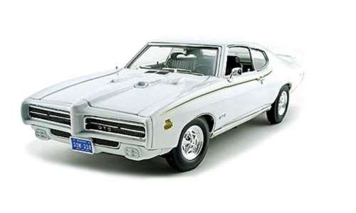 Pontiac GTO Judge 1969 white 1/18 Motormax NEW+boxed  #8047 instant wheels