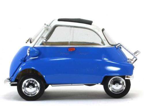 BMW Isetta 250 1955 blue+white 1/18 Welly NEW+boxed  #8052 instant wheels