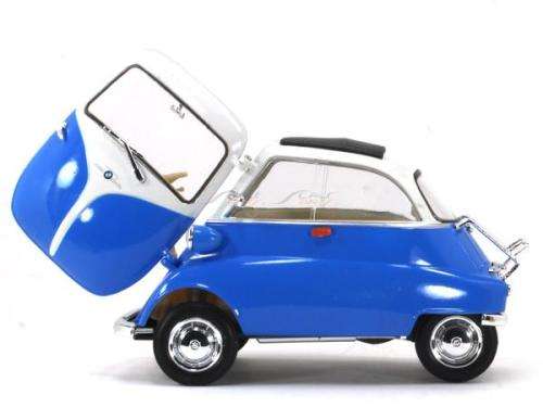 BMW Isetta 250 1955 blue+white 1/18 Welly NEW+boxed  #8052 instant wheels