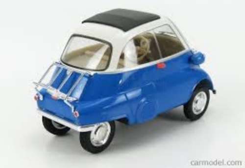 BMW Isetta 250 1955 blue+white 1/18 Welly NEW+boxed  #8052 instant wheels