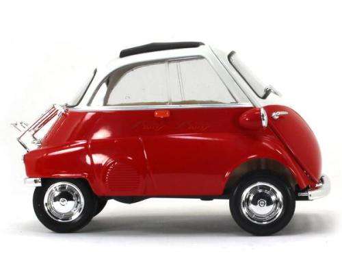 BMW Isetta 250 1955 red+white 1/18 Welly NEW+boxed  #8053 instant wheels