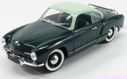Volkswagen Karmann Ghia 1957 green 1/18 Solido NEW+showcased #8065 instant wheels