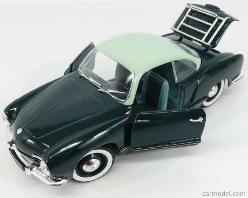 Volkswagen Karmann Ghia 1957 green 1/18 Solido NEW+showcased #8065 instant wheels