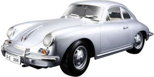 Porsche 356B Coupe 1961 silver 1/18 Bburago NEW+DeLuxe-showcased  #8067 instant wheels